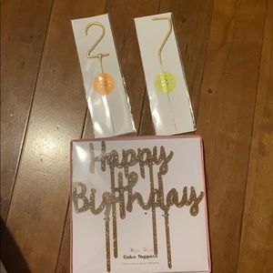 Birthday Cake Topper and Sparklers!